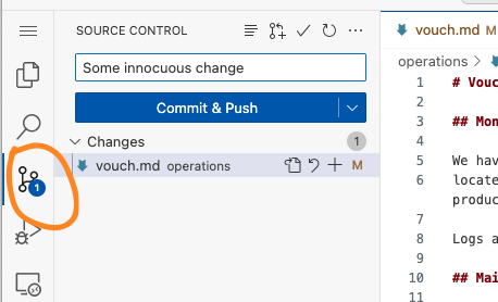 Multi page commit dialog